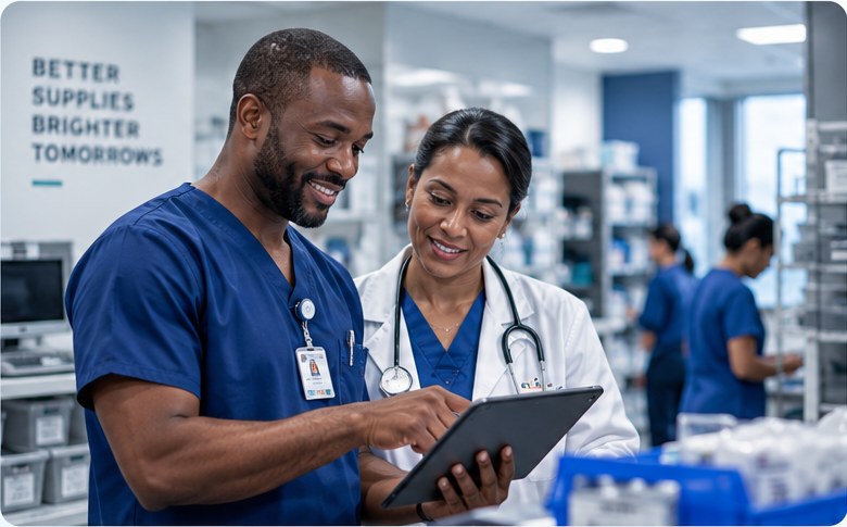 Healthcare team working